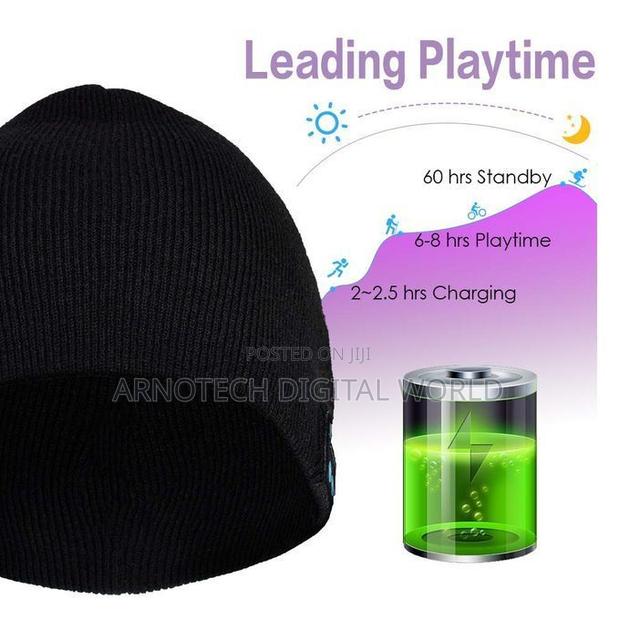 Bluetooth V5.0 Beanie Hats,Hand Free Wireless Headphone - thumbnail 4