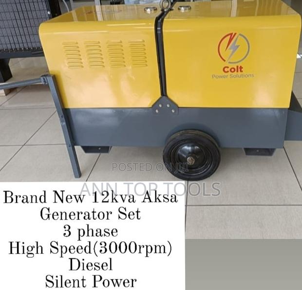 Brand New Silent Diesel Generator 12kva Aksa 3phase