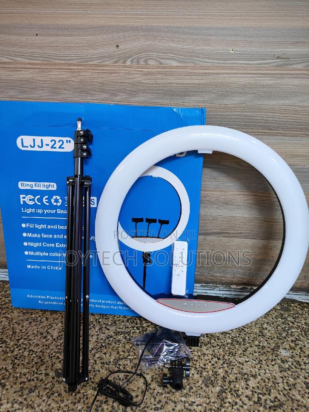 22 Inches Ring Light Stand . Three Phone Holders - main view