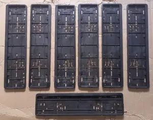 Rectangle Black Number Plate Holders Plastic Black Plates