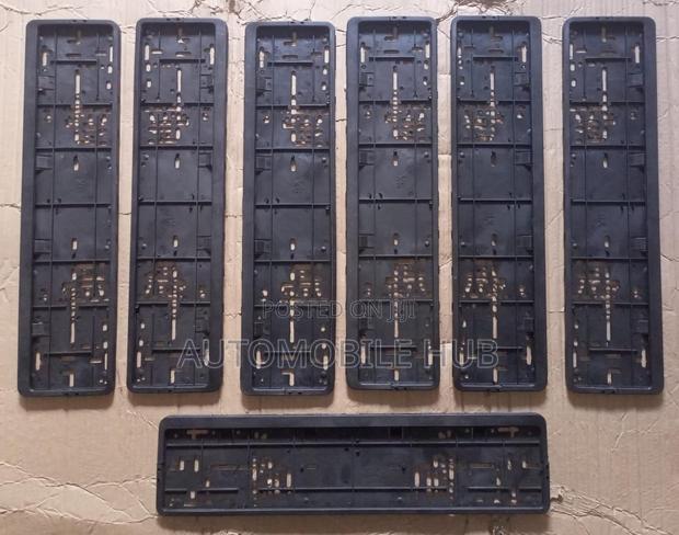 Rectangle Black Number Plate Holders Plastic Black Plates
