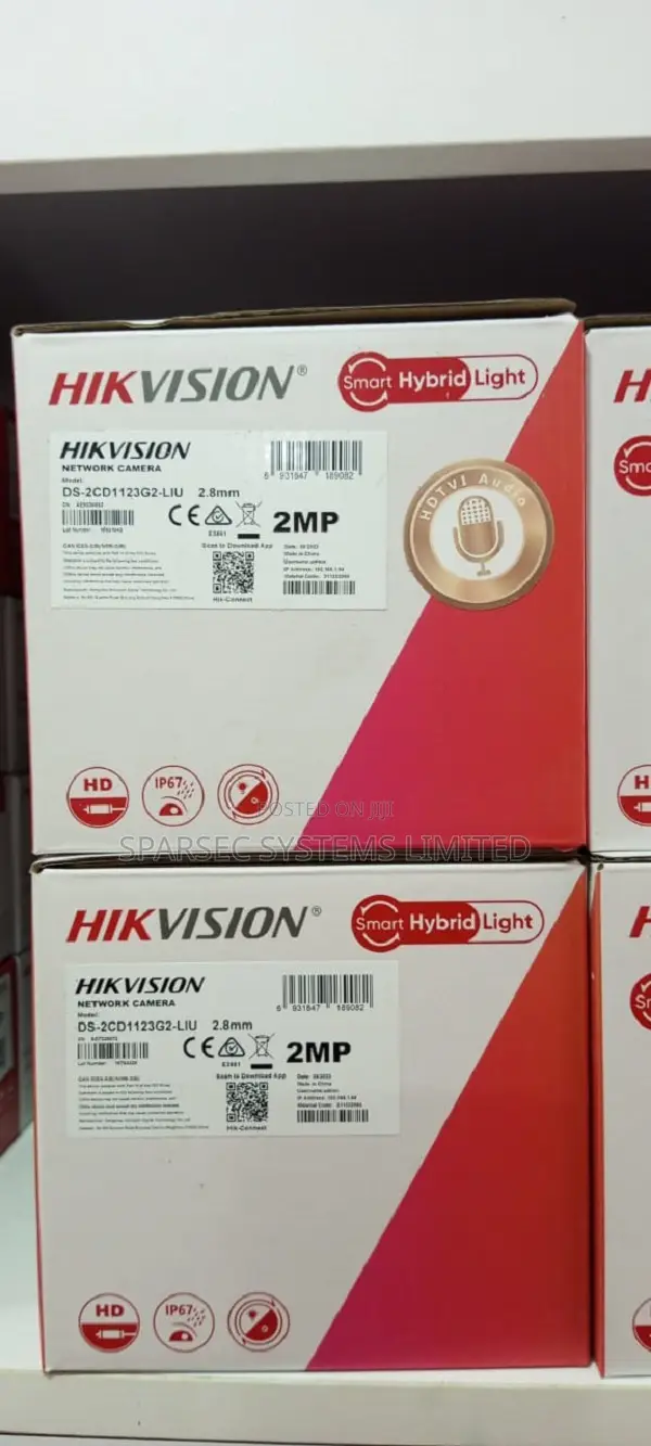 2 MP Smart Hybrid Light Fixed Dome Network Camera