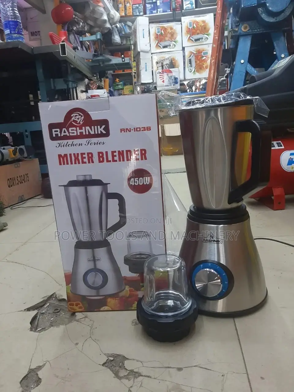 Rashnik Mixer Blender Stainless Jar