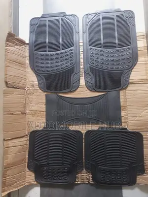 Black Floor Mats Five Pieces Antislip