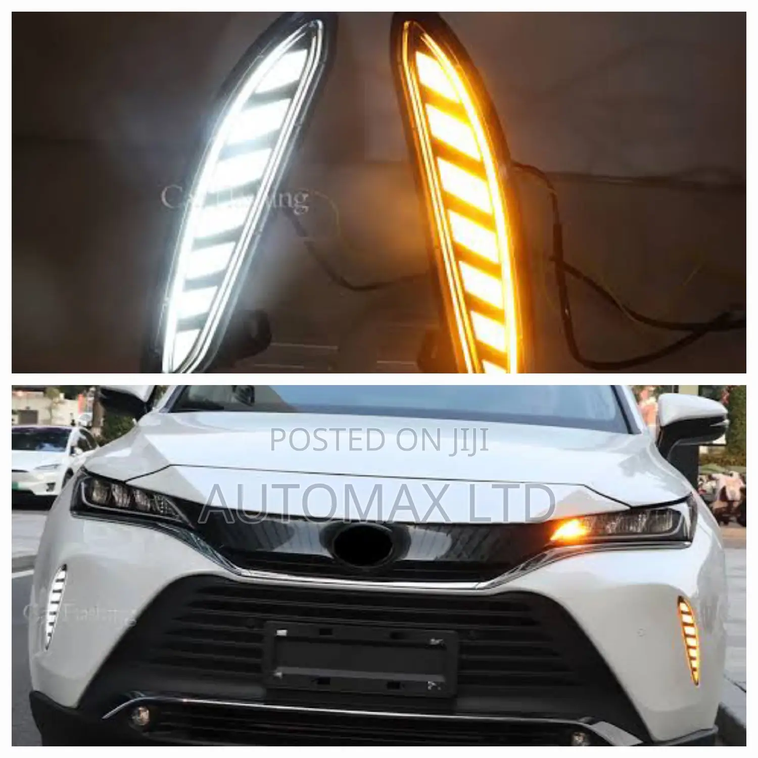 2X Bumper Leds With Flowing Indicator. For Toyota Harrier