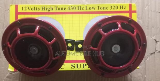 2pcs Super Blast Hella Loud Horn Red Black