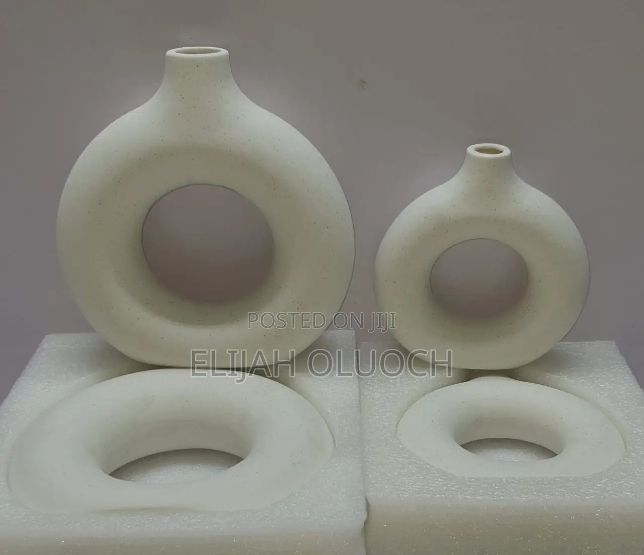 Porcelain Ceramic 2in 1decor Flower Vase