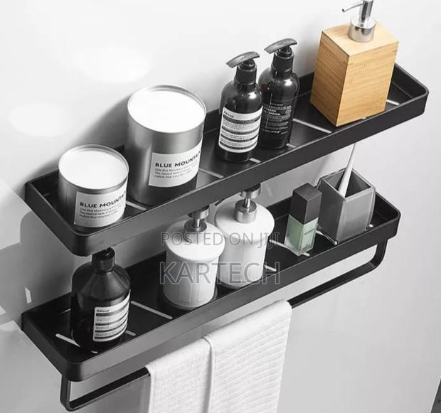 Rectangular Bathroom Rack With Towel Bar