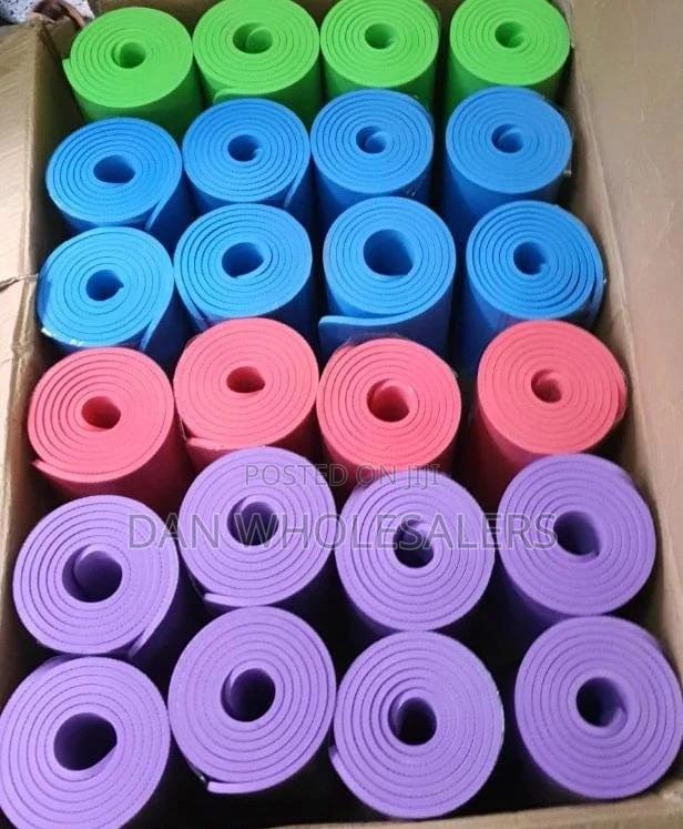 Rubber Yoga-Mat Thick Non-Slip Exercise Mat Pad