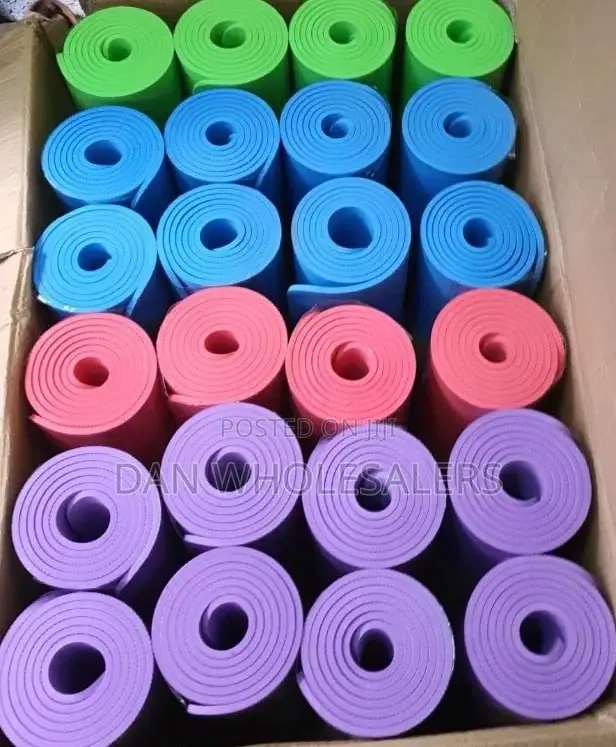 Rubber Yoga-Mat Thick Non-Slip Exercise Mat Pad