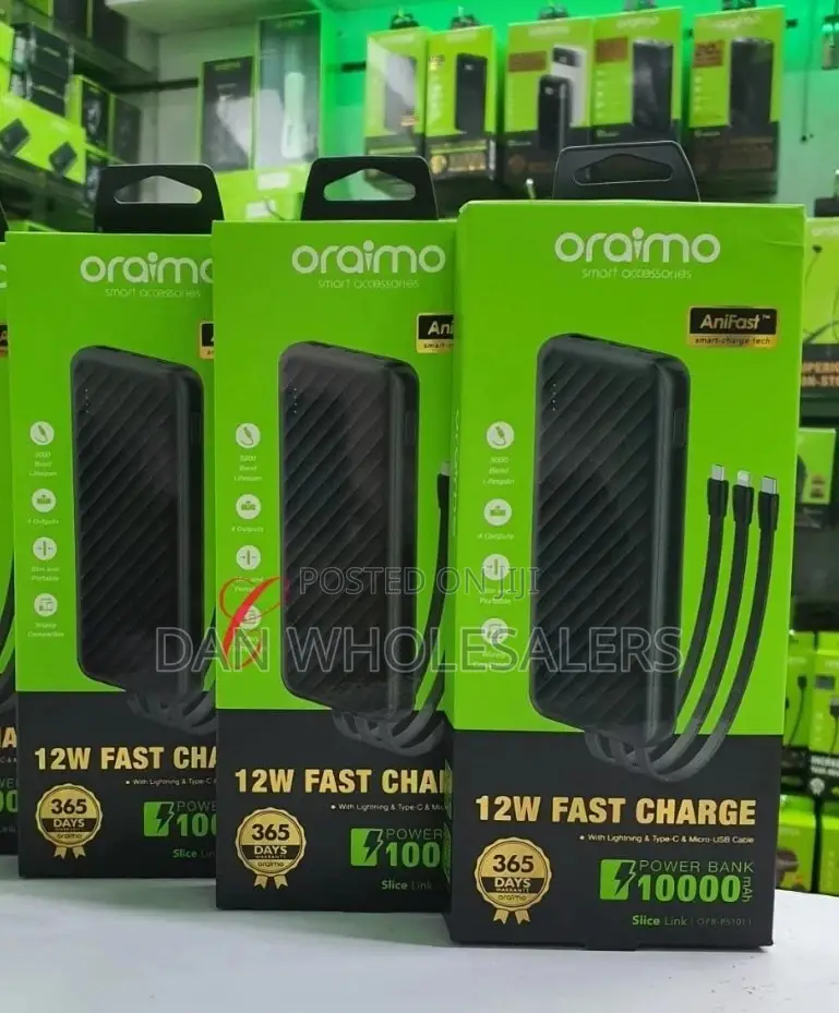 Oraimo Powerbank 10000 Amps OPB-P5101