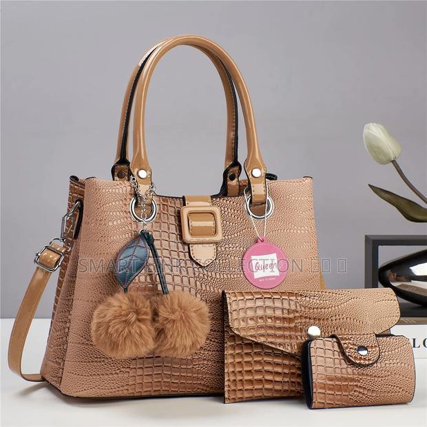 #2310 Box Croc 3in1 Handbag Set