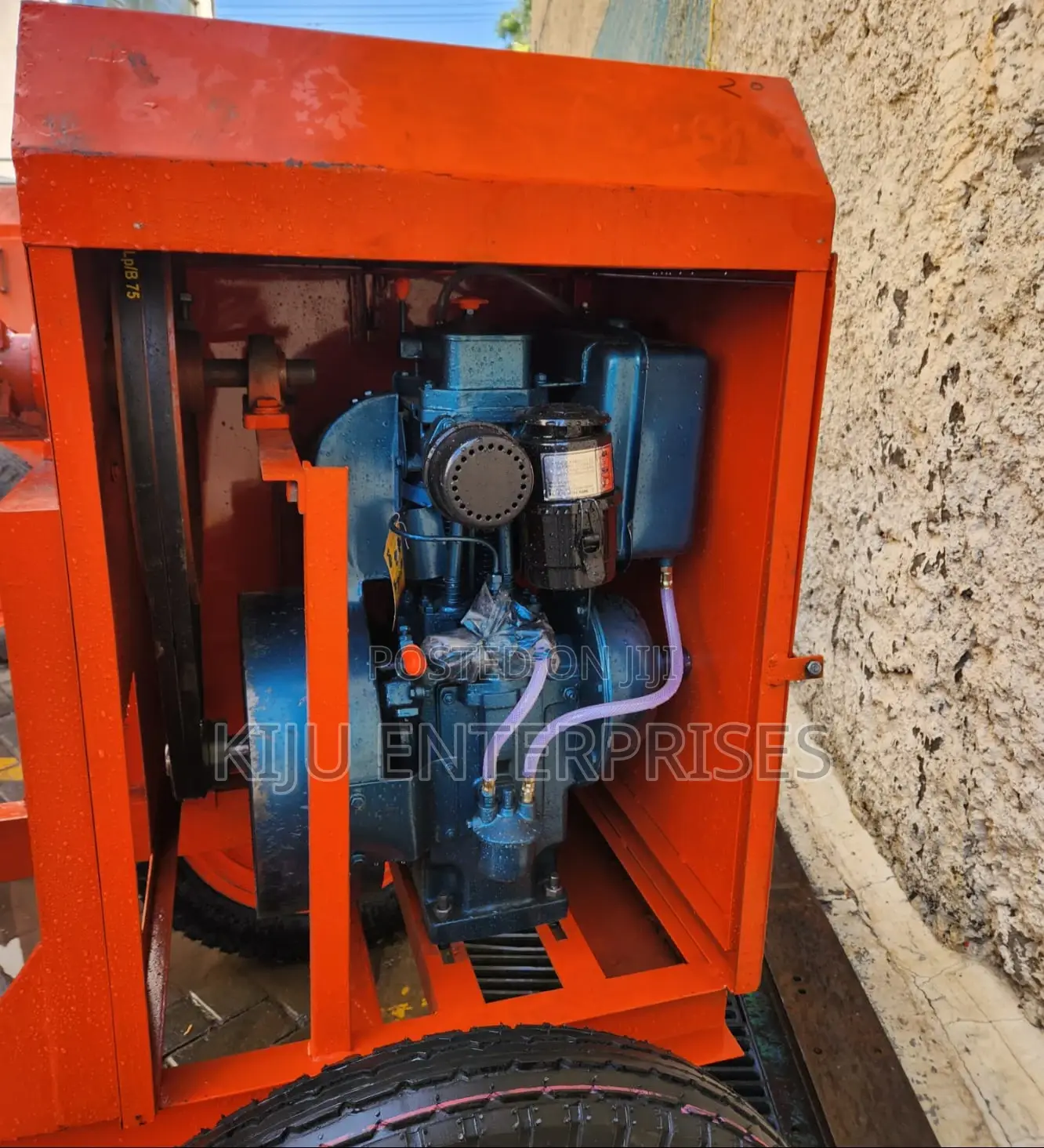Indian Concrete Mixer 500litres and Is Diesel Powered