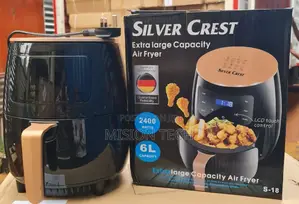 Electric Digital Silver Crest Air Fryer 6l Air Fryer