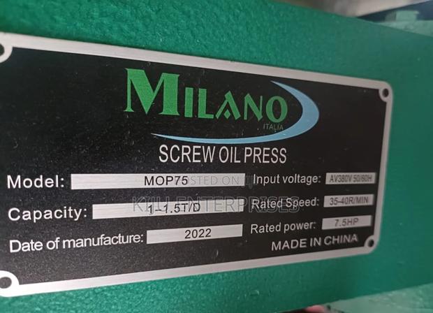 Milano Brand Screw Oil Pressing Machine - thumbnail 2