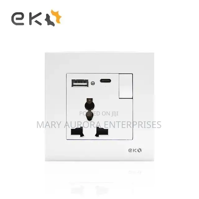 Double Socket With USB and Type C