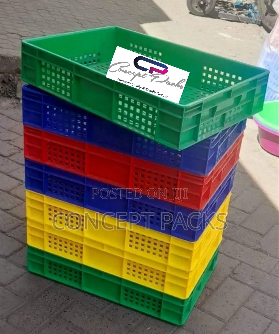 Grocery Display Crates.