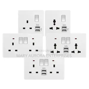Universal Twin Socket With USB Ports