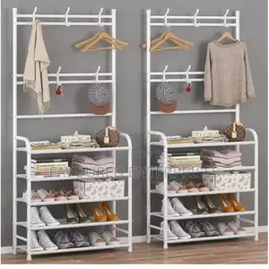 5 Layers Multi Functional Clothes Shoes Hat Rack Storage