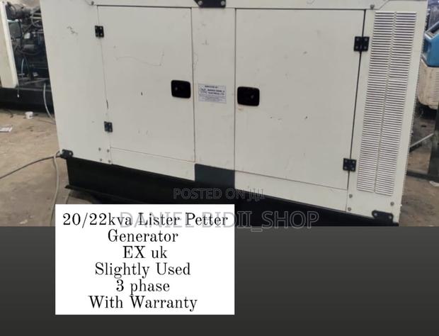 Lister Petter 22kva Ex Uk Generator Slightly Used