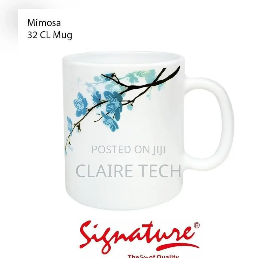 Set of 6 Signature Cups White in Colour