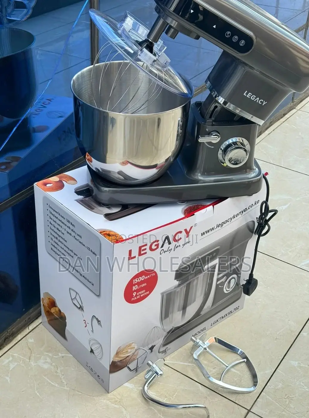 Electric Stand Mixer Legacy 10L 1500watts Black