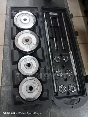 50kg Adjustable Dumbbell Barbell Set With Briefcase Cover