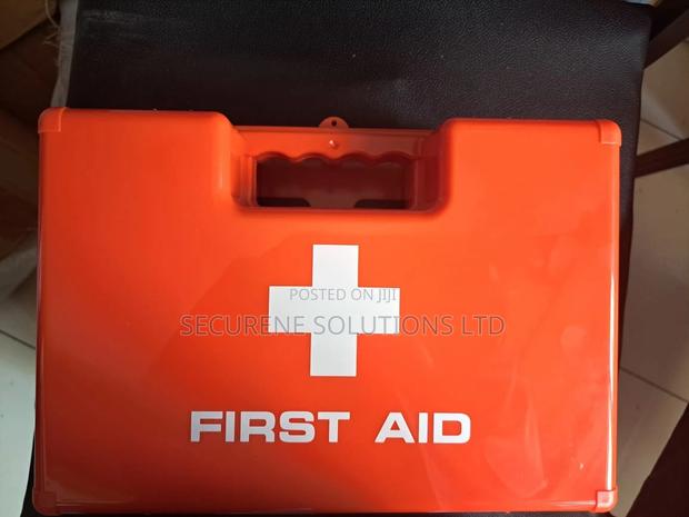 Medium Red First Aid Kit Covering Upto 30 People - main view
