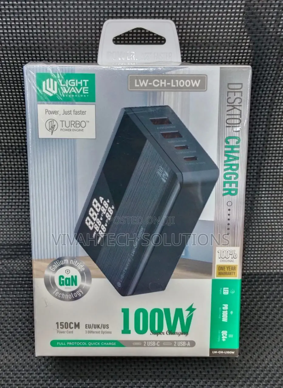 Lightwave Power Bank Desktop Charger LW-CH-L100W