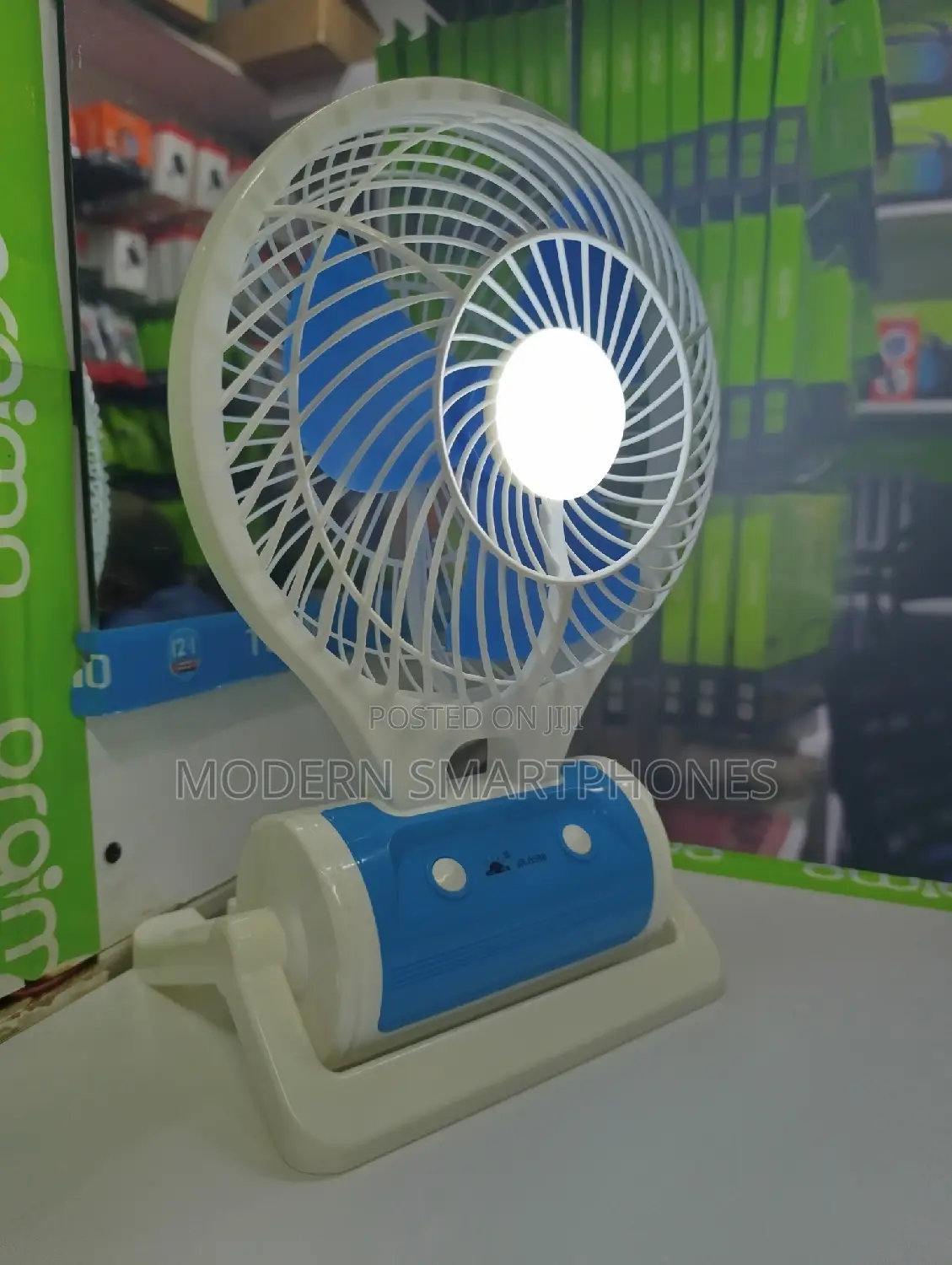 Portable Min Fan With LED Light