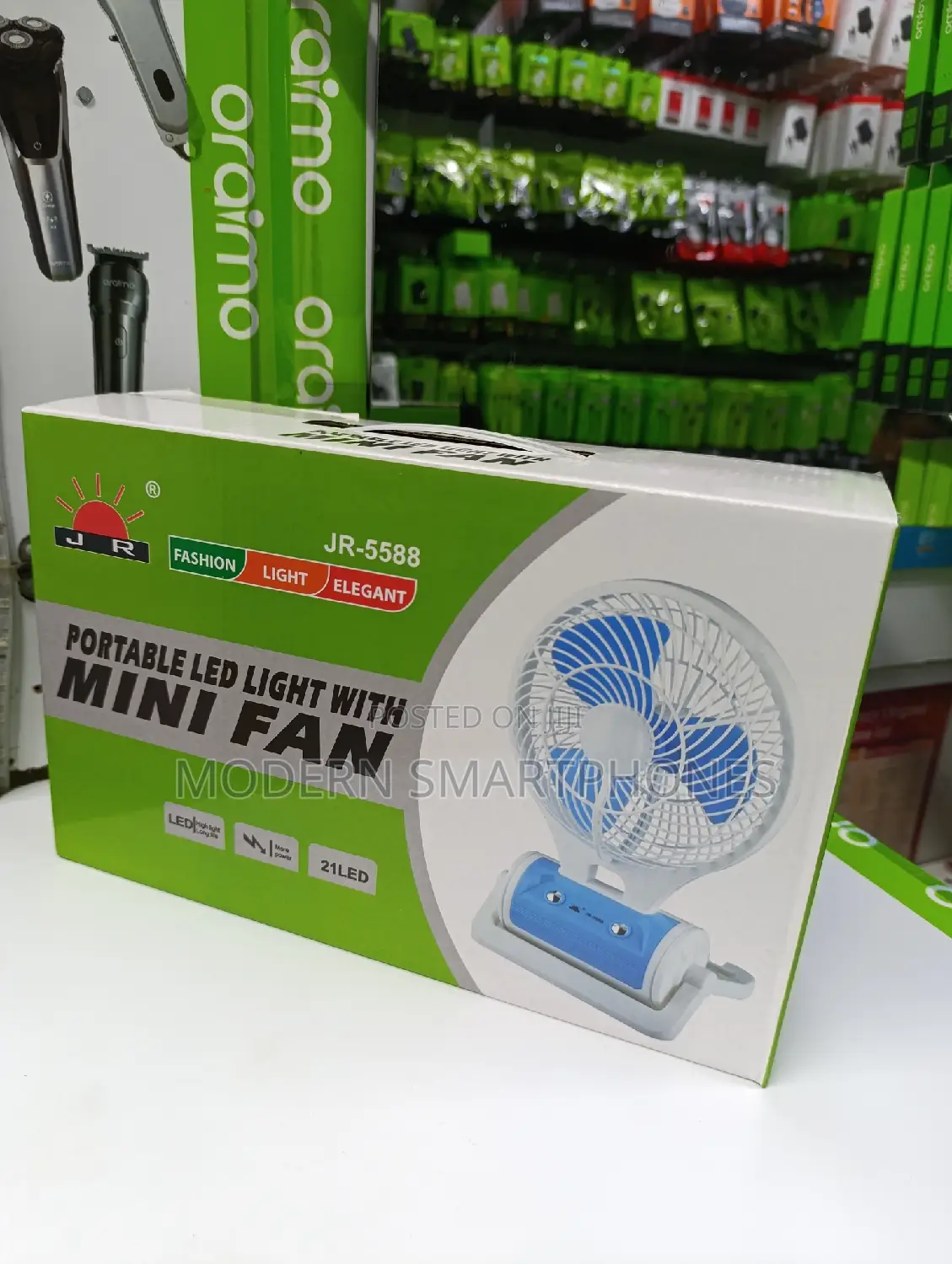 Portable Min Fan With LED Light