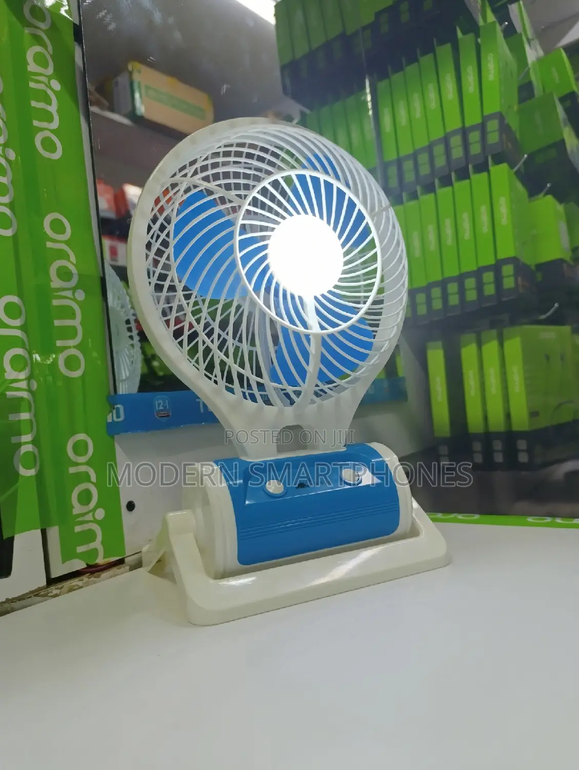 Portable Min Fan With LED Light