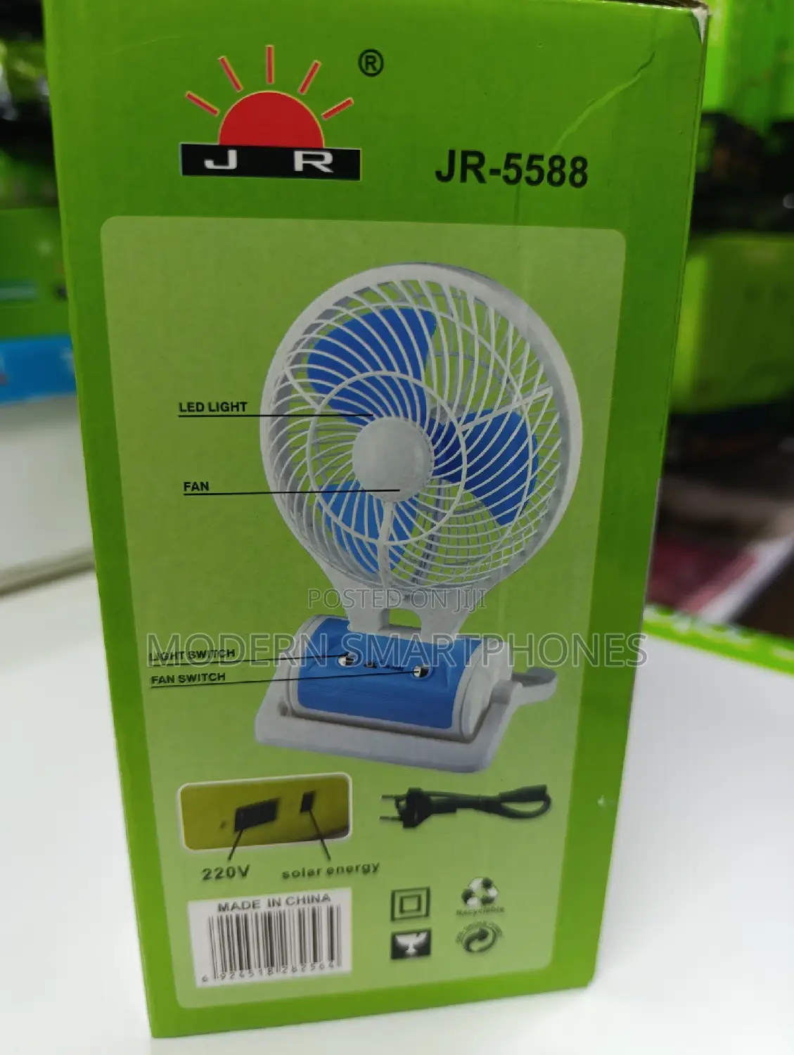 Portable Min Fan With LED Light