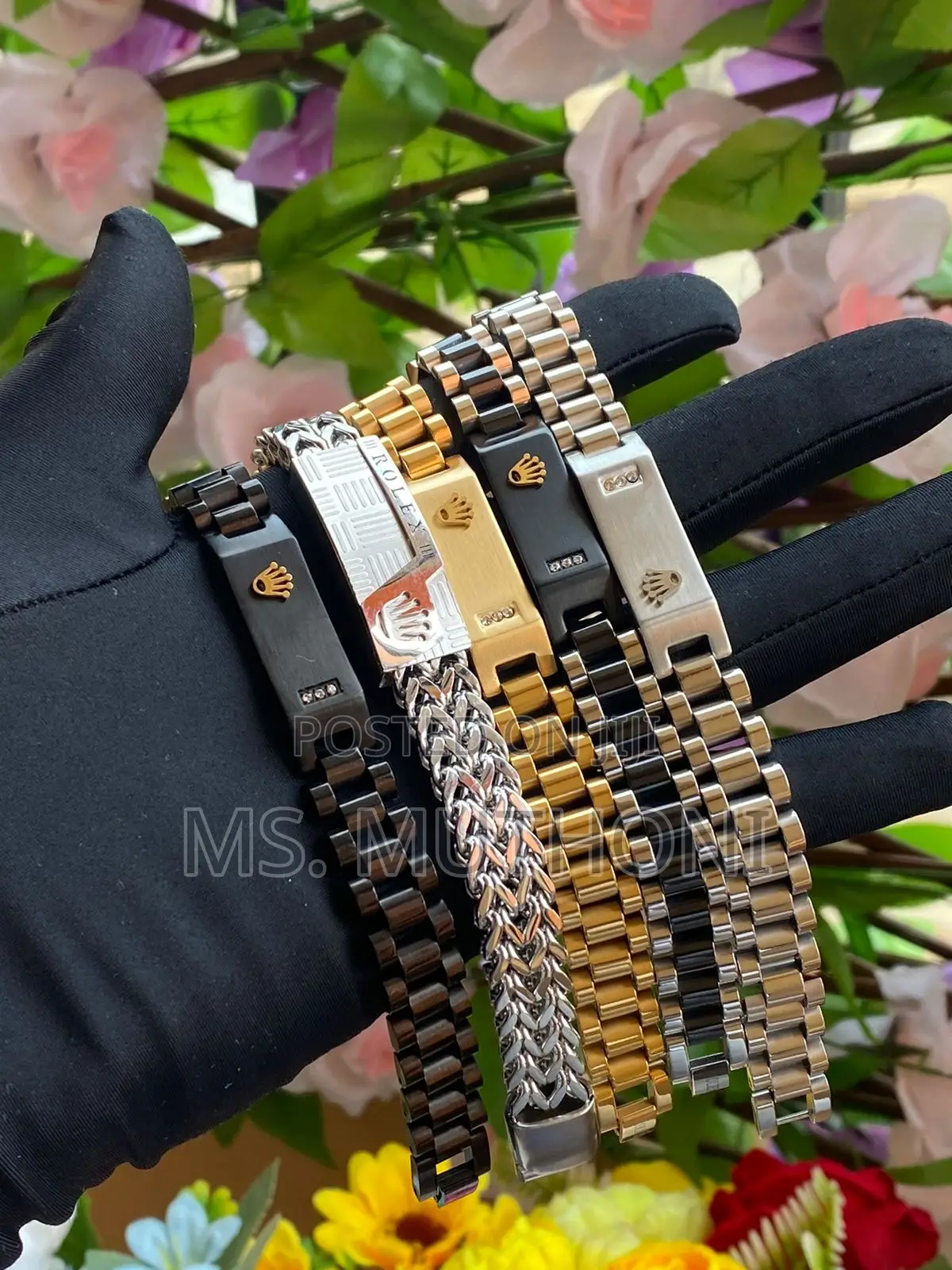Rolex BraceletsStainless Steel Rolex Logo