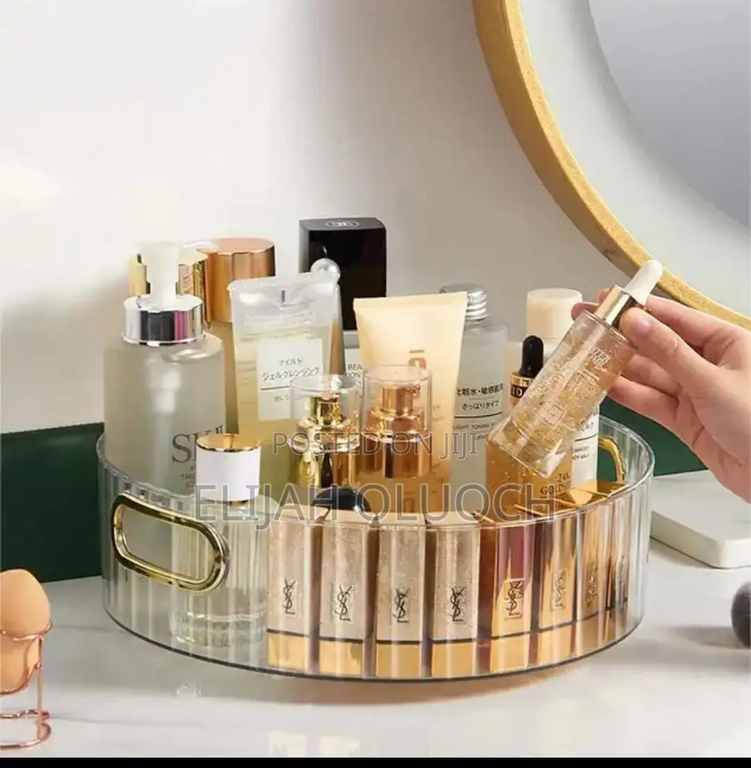 360 Rotating Nordic Tray Cosmetic/Spice Organizer*