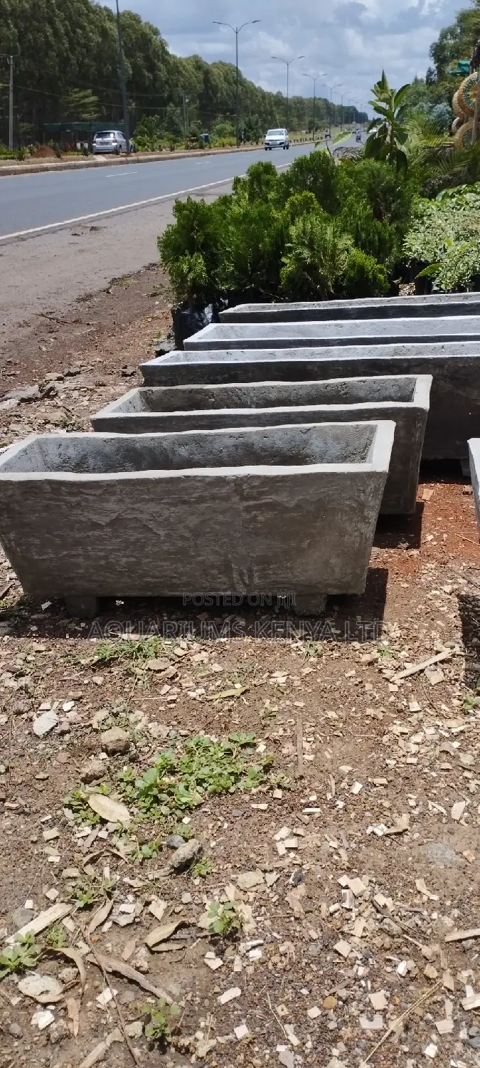 Flower Troughs Made of Concrete,Strongly