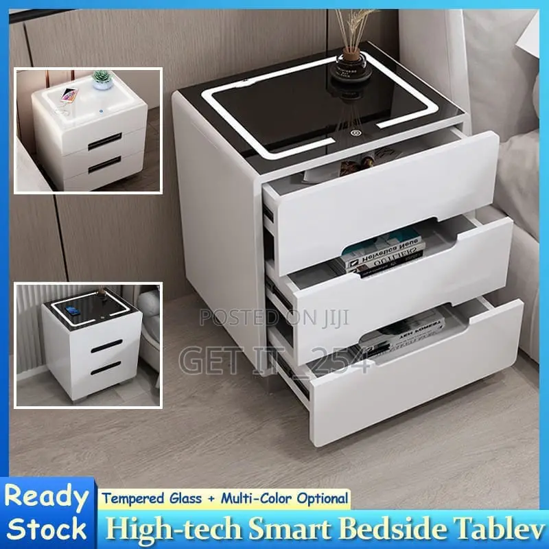 Wooden Bedside Drawer (L50cm W40cm H56cm)