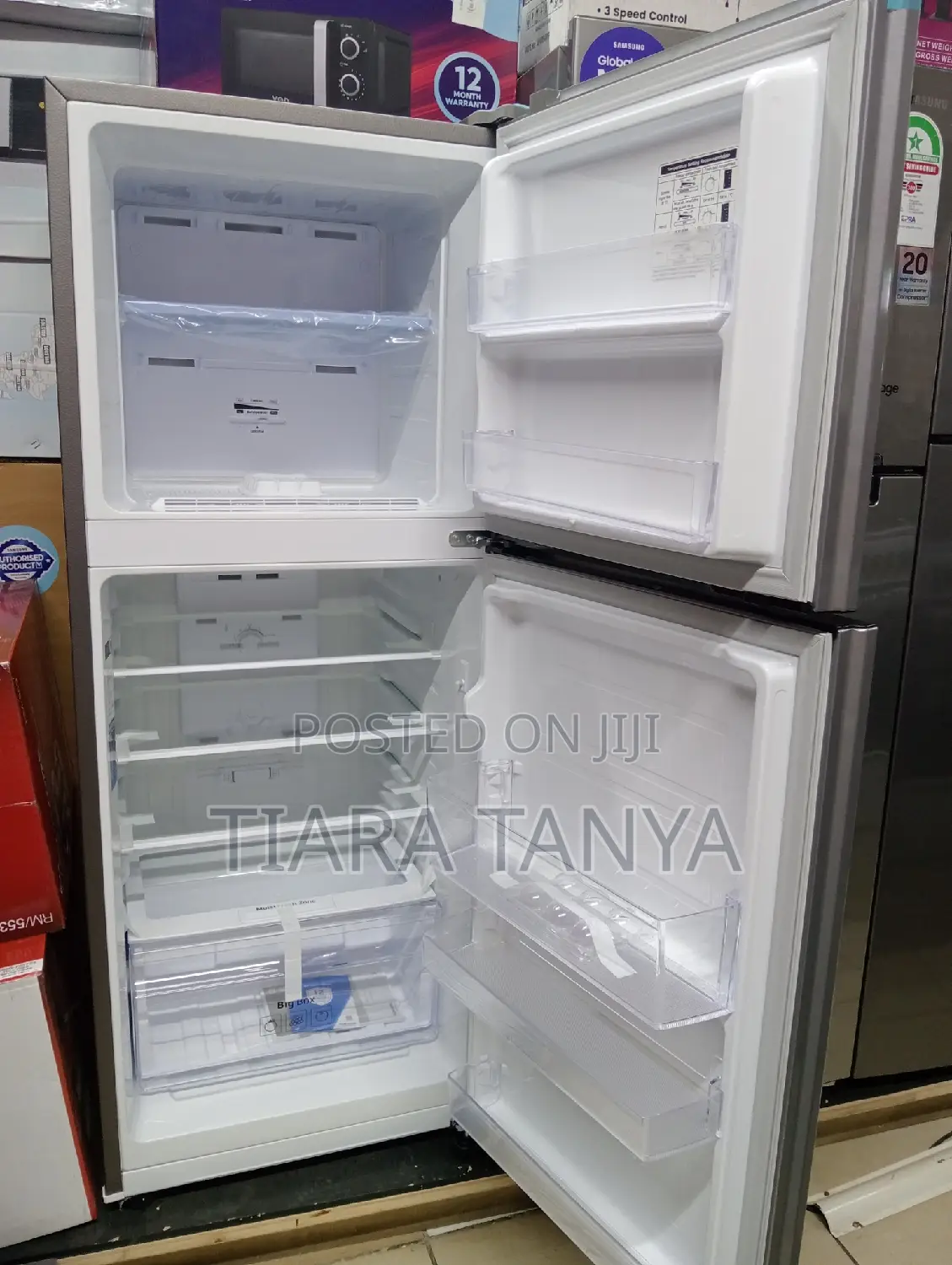 Samsung 210ltrs Double Door Fridge- RT26HAR2DSA -Silver