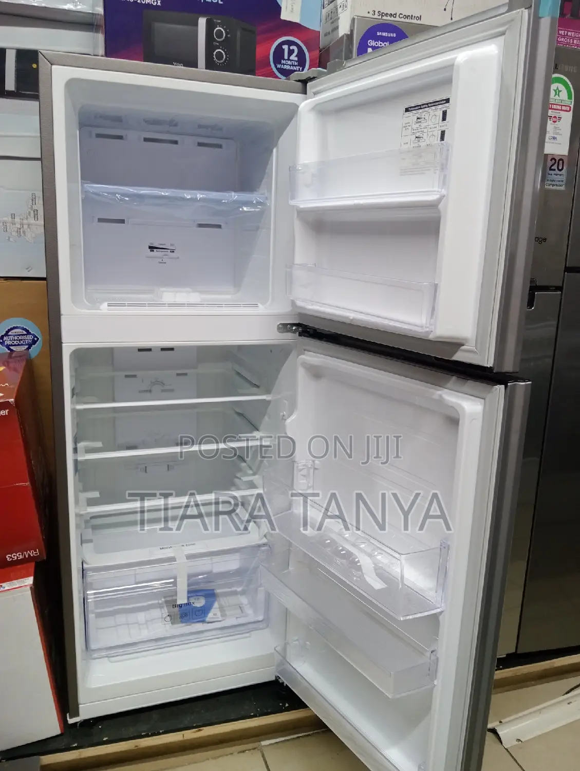 Samsung 210ltrs Double Door Fridge- RT26HAR2DSA -Silver