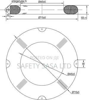 Lifebuoy Ring <Marine Safety Ring 1.5kgs