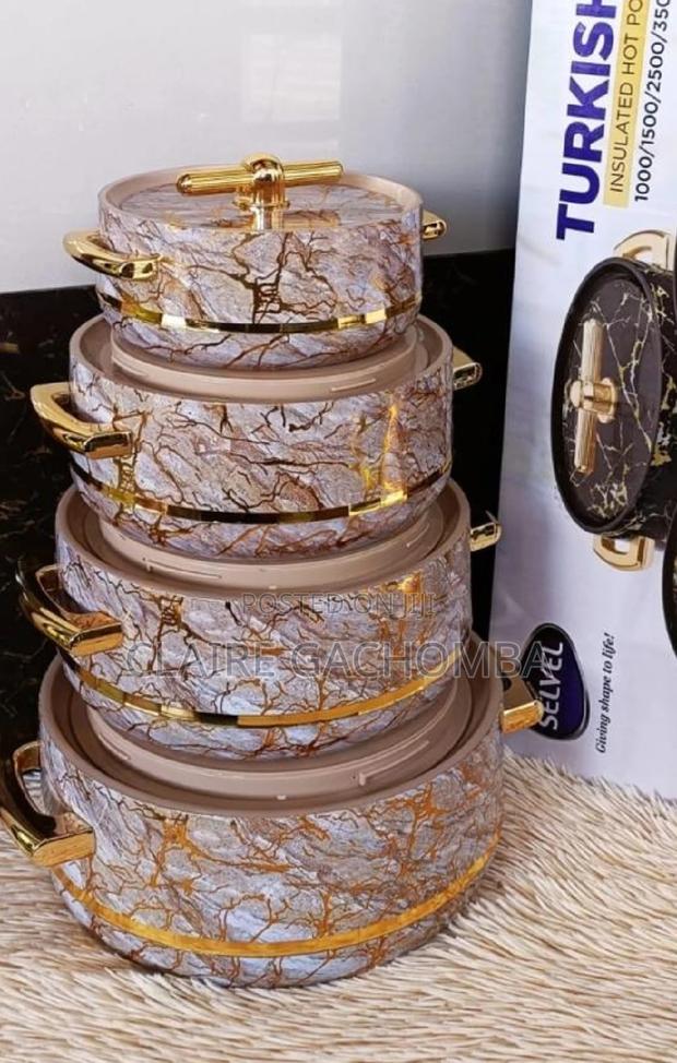 Brown 4 Pieces Insulated Turkish Hotpot - main view