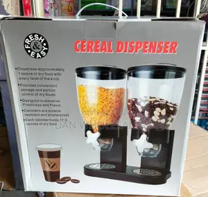 Cereal Dispenser Double - Black