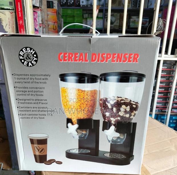 Cereal Dispenser Double - Black Quality