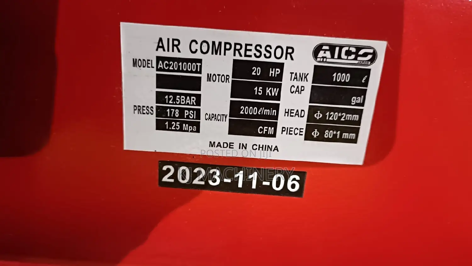 Air Compressor 1000l Super Powerful