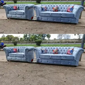 3-Seater Chester Sofas+Free Throw Pillows