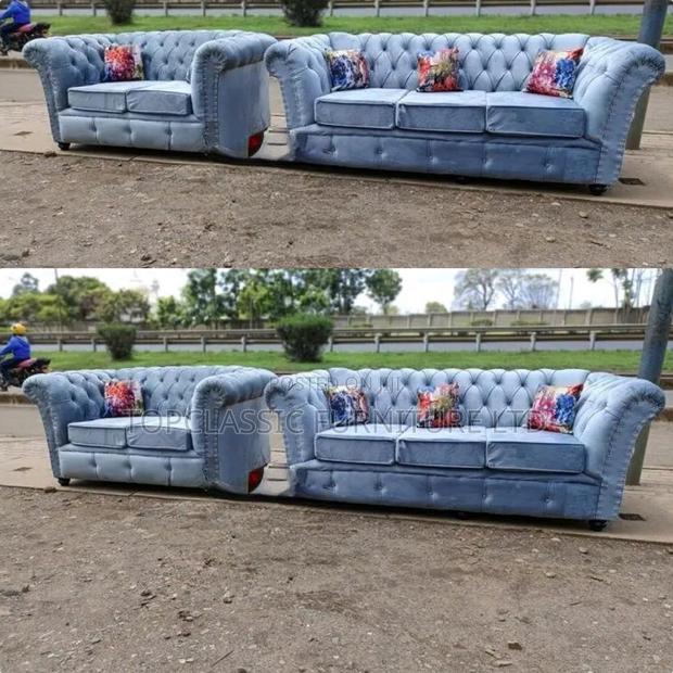 3-Seater Chester Sofas+Free Throw Pillows - main view