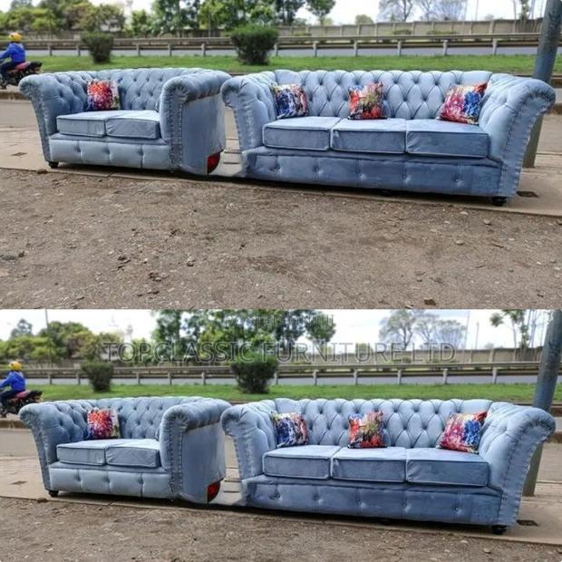3-Seater Chester Sofas+Free Throw Pillows - main view