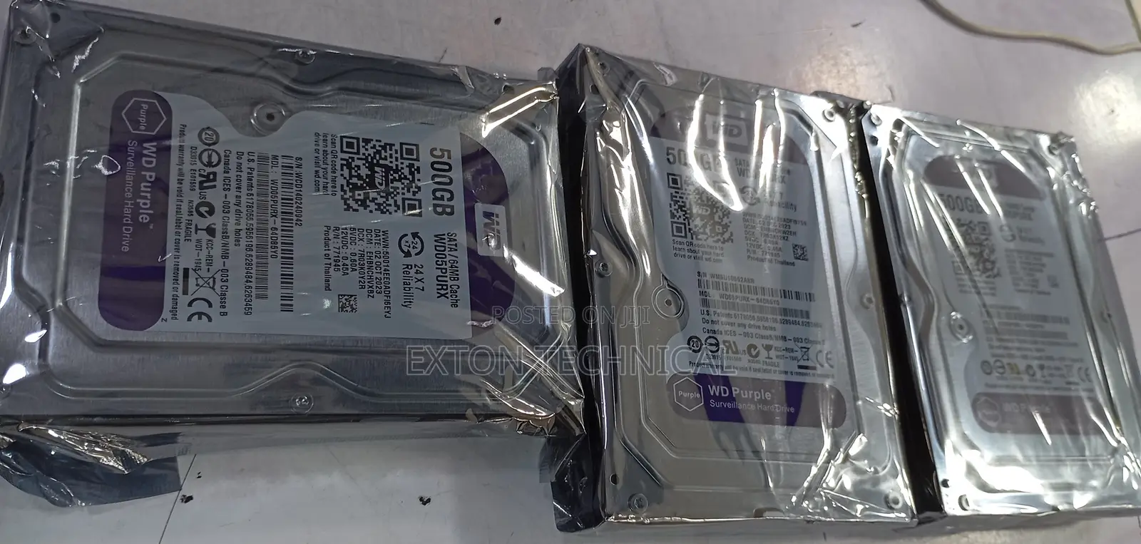 Western Digital 500gb Wd Purple Surveillance Hard Disk