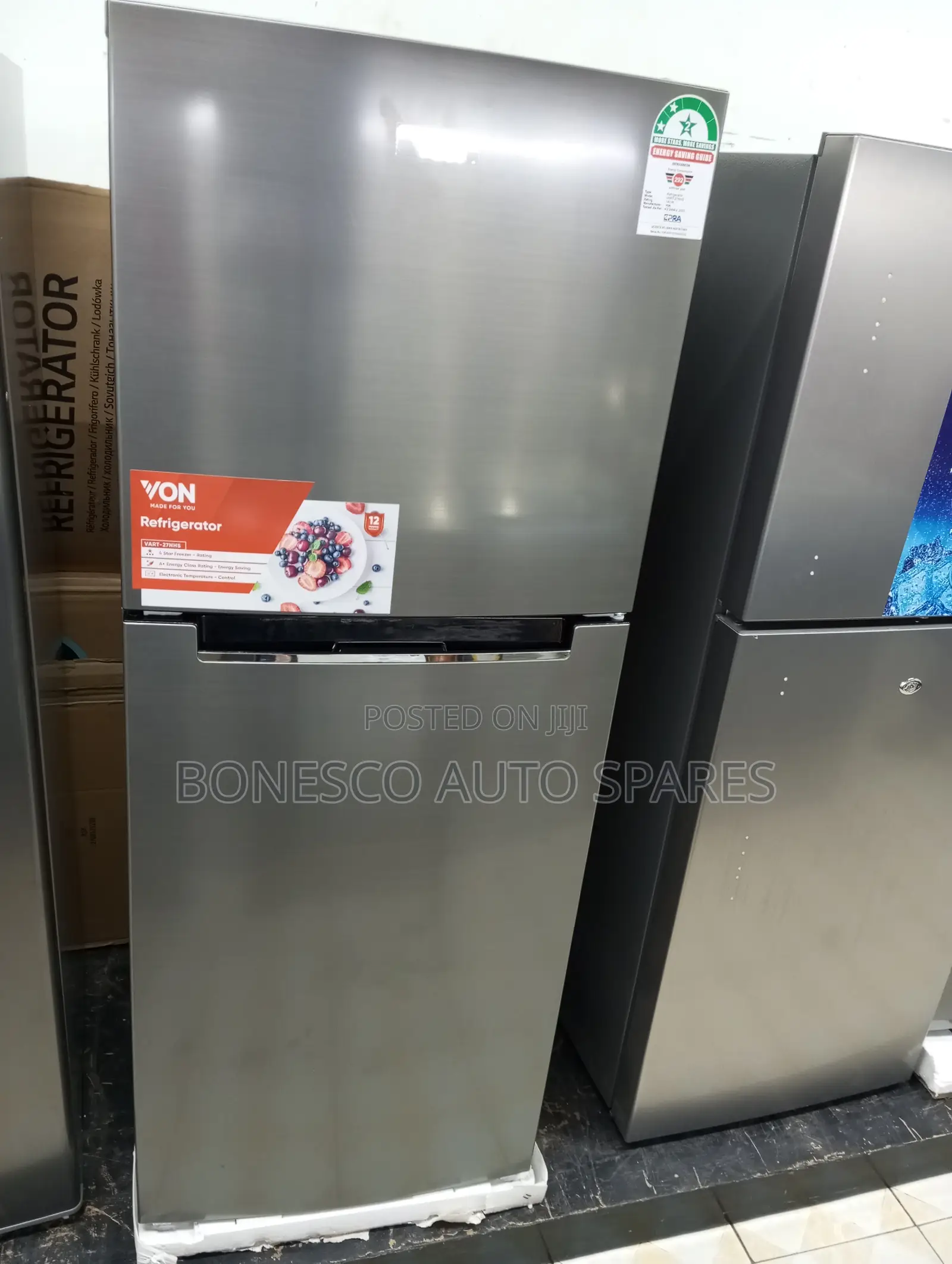 Von Fridge 216L(NO FROST)