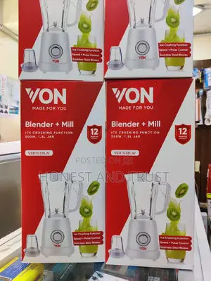 2 in 1 Von Blender With Grinder